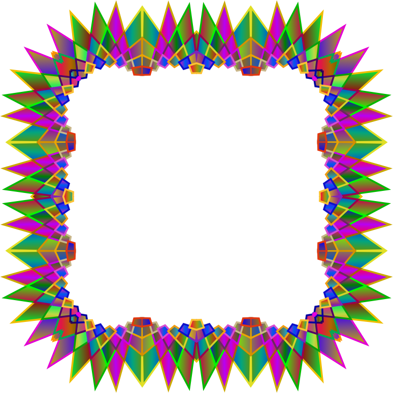 Prismatic Multipoint Star Frame - Leopard Transport For Central Clipart (774x774), Png Download