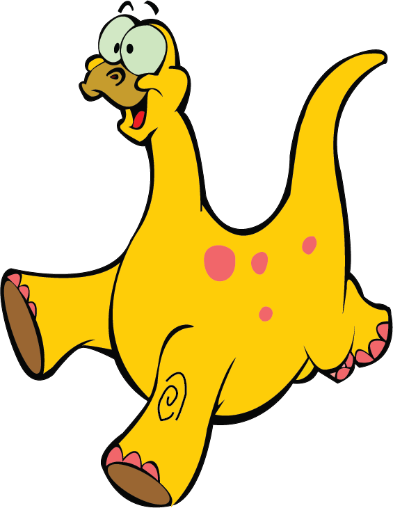 Transparent Dinosaur Outline Clipart - Funny Dinosaur Clip Art - Png Download (565x730), Png Download