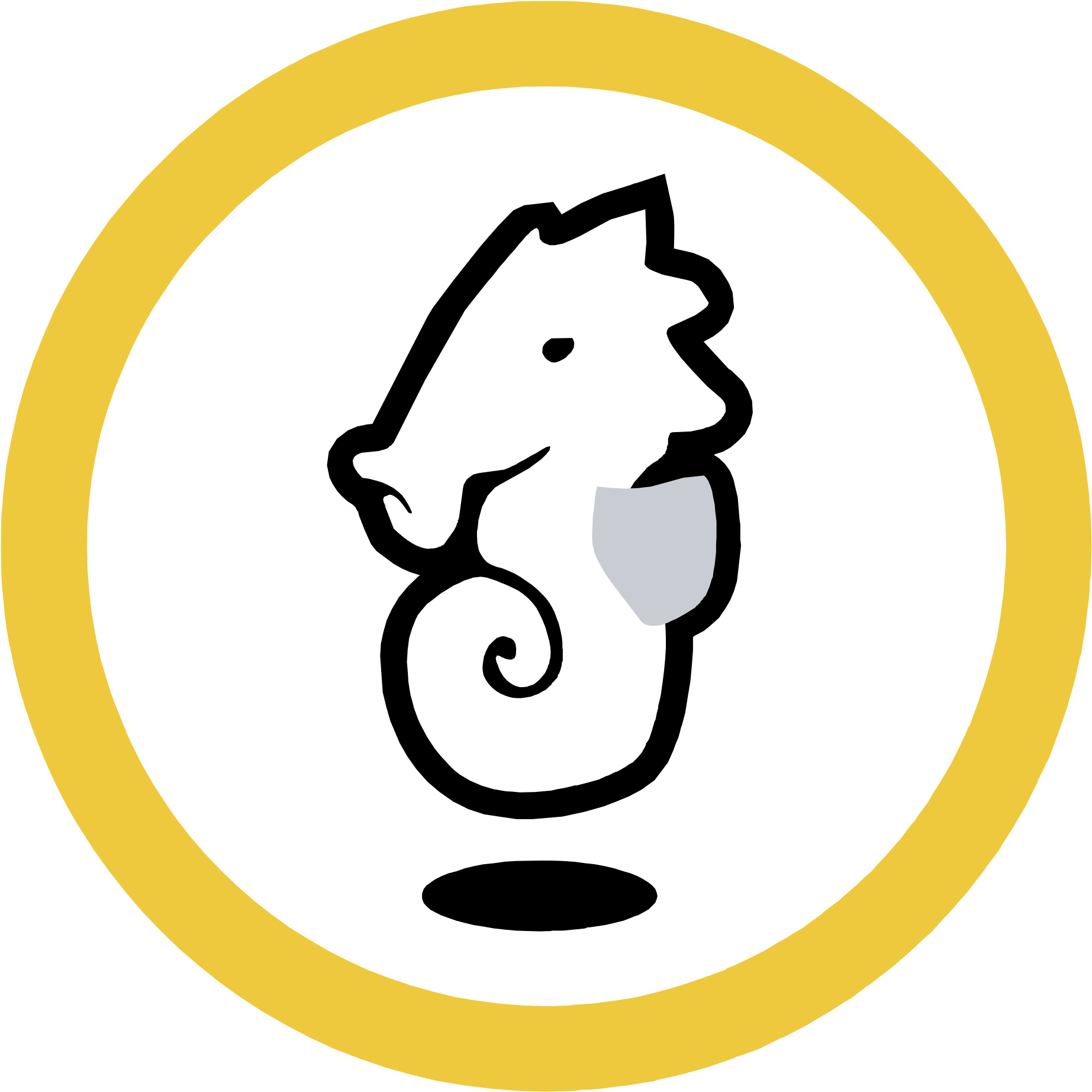 Beach Rock Logo Png Transparent - Circle Clipart (2400x2400), Png Download