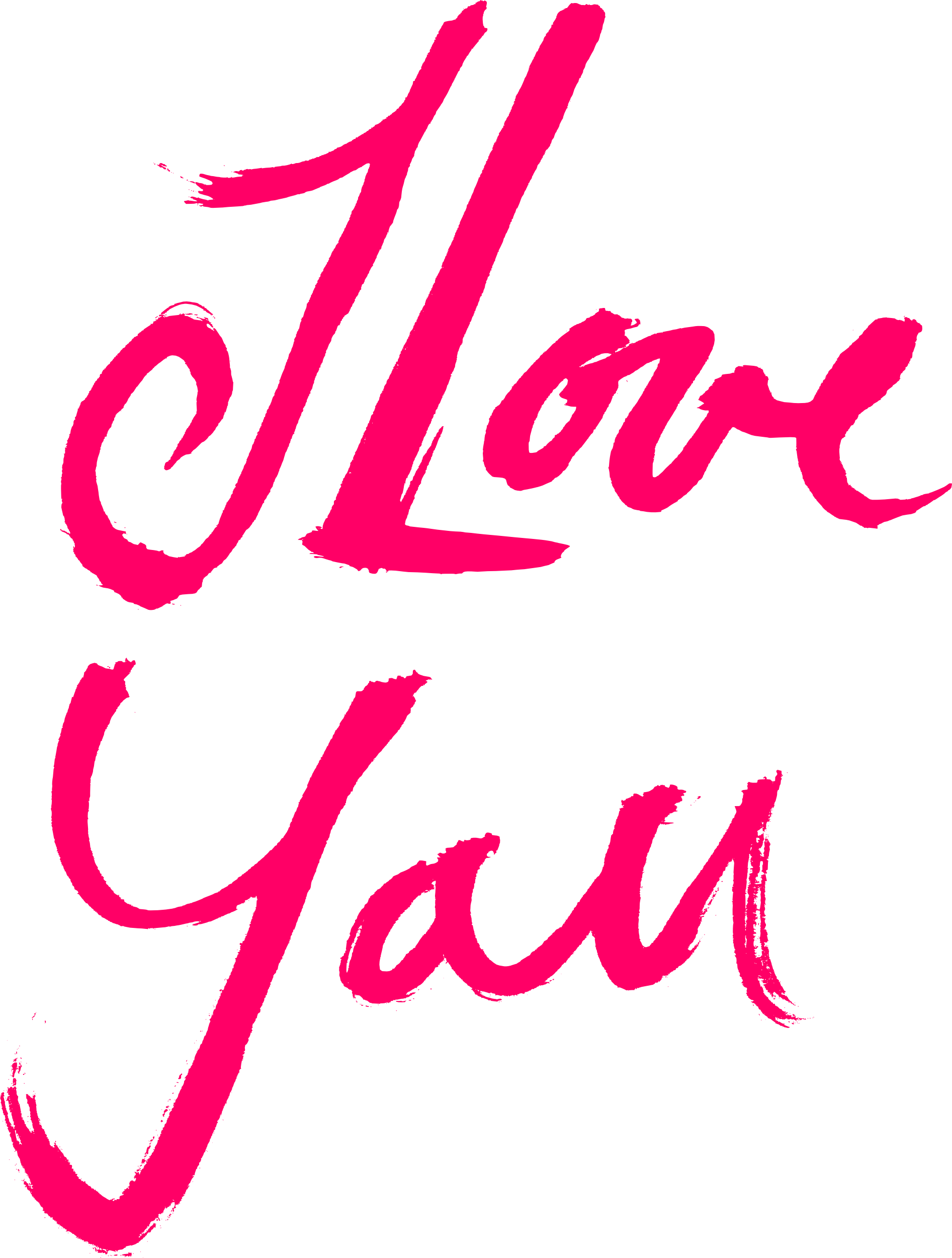 I Love You Png - Love You Text In Png Clipart (1893x2500), Png Download