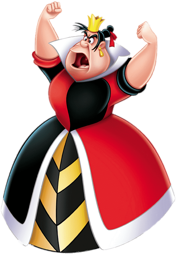 Angry Queen Of Hearts - Queen Of Heart Disney Clipart (910x910), Png Download