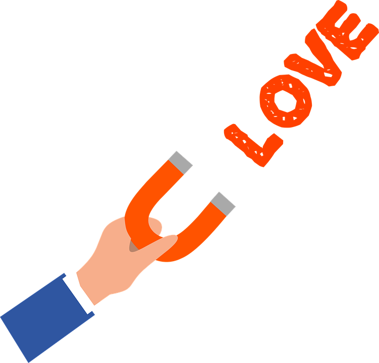 Attract Love Hand - Attract Png Clipart (751x720), Png Download