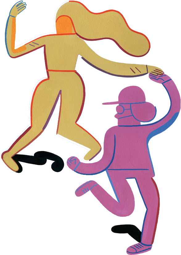 Couple Dancing - Illustration Clipart (1000x1000), Png Download