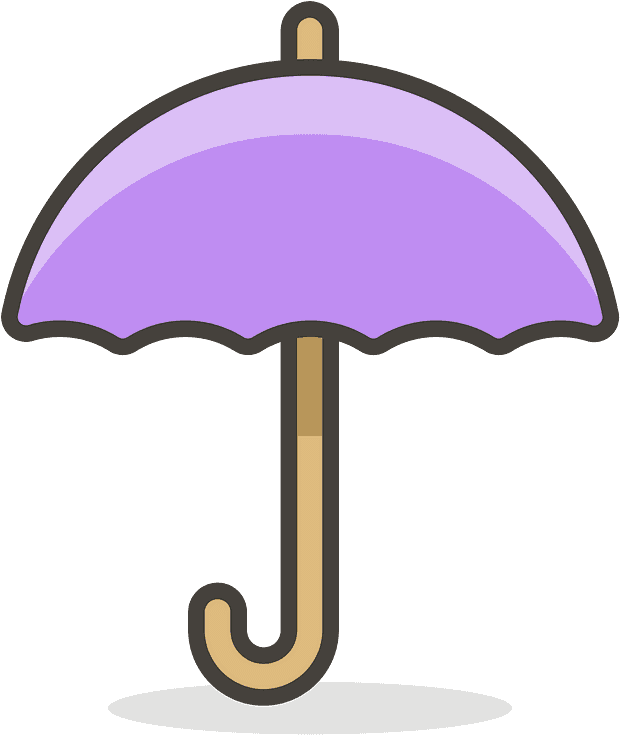 Umbrella Emoji Clipart - Umbrella Emoji Clear Background - Png Download (800x800), Png Download