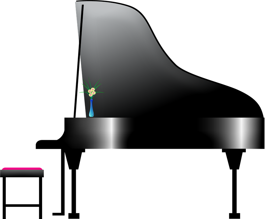 Piano Clipart (870x720), Png Download