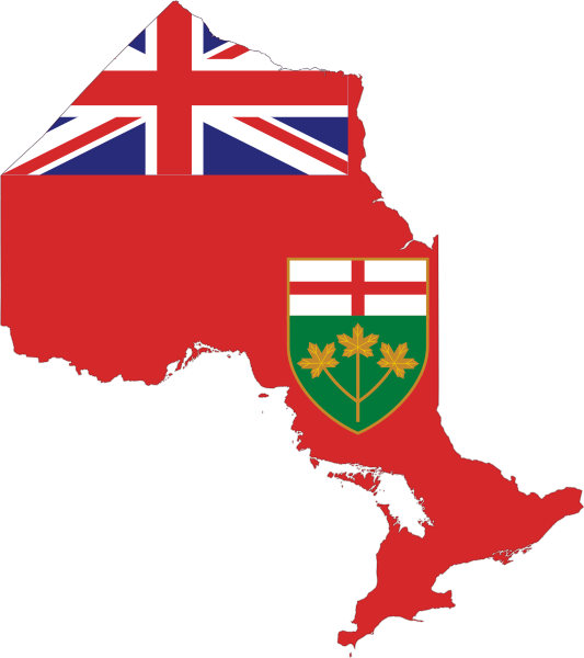 Ontario Map Vector Clipart (533x600), Png Download