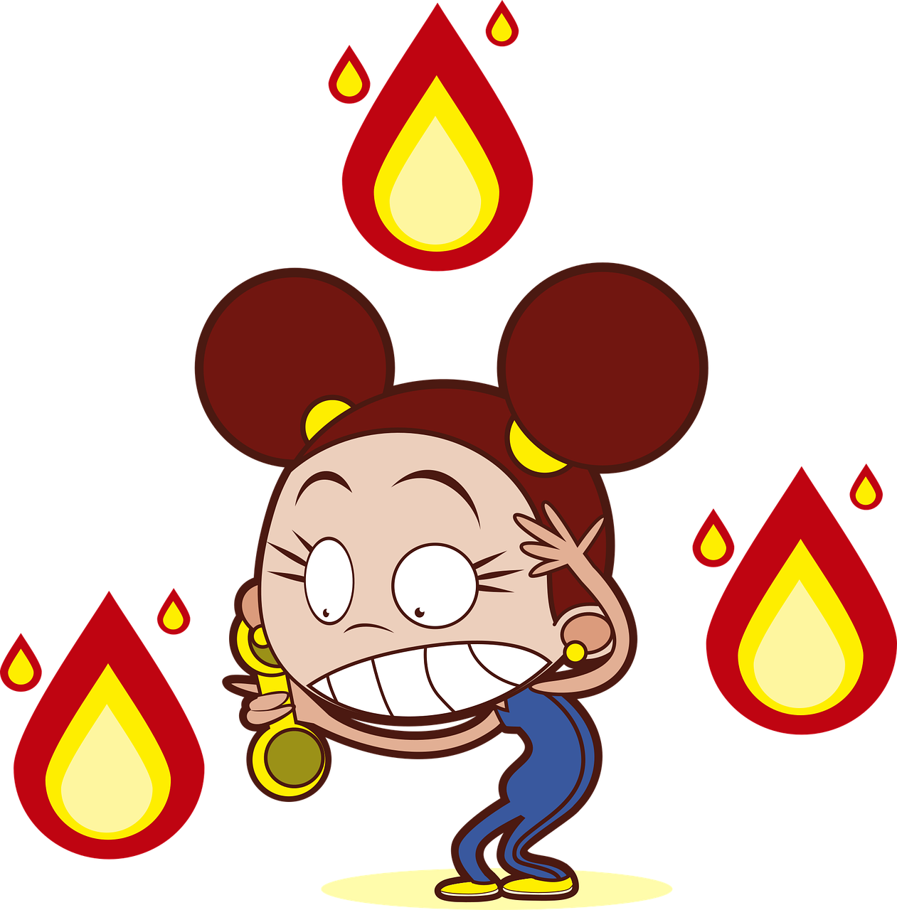 Cartoon Clipart (1261x1280), Png Download