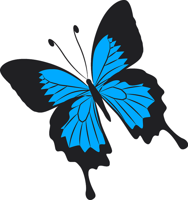 Butterfly Clipart - Kansas Flag Redesign - Png Download (752x800), Png Download