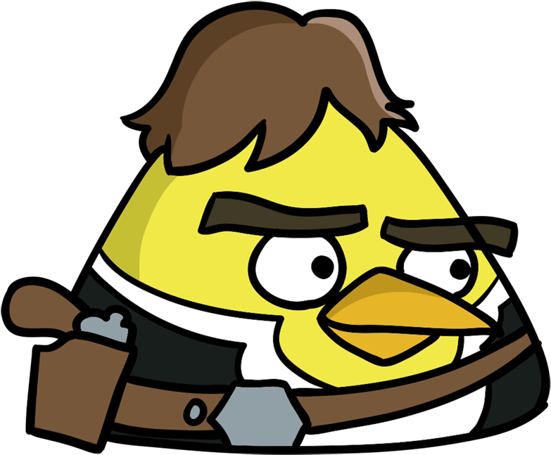 Han Solo Angry Birds Clipart (800x800), Png Download