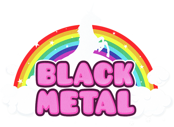 Unicorn Metal Black Clipart (600x600), Png Download