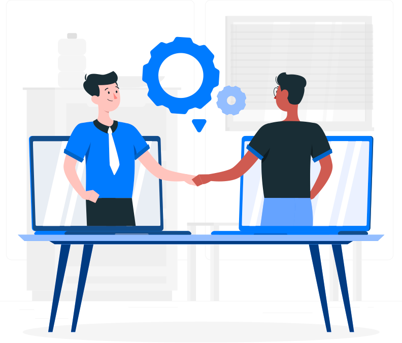 Collaboration Illustration Clipart (792x676), Png Download