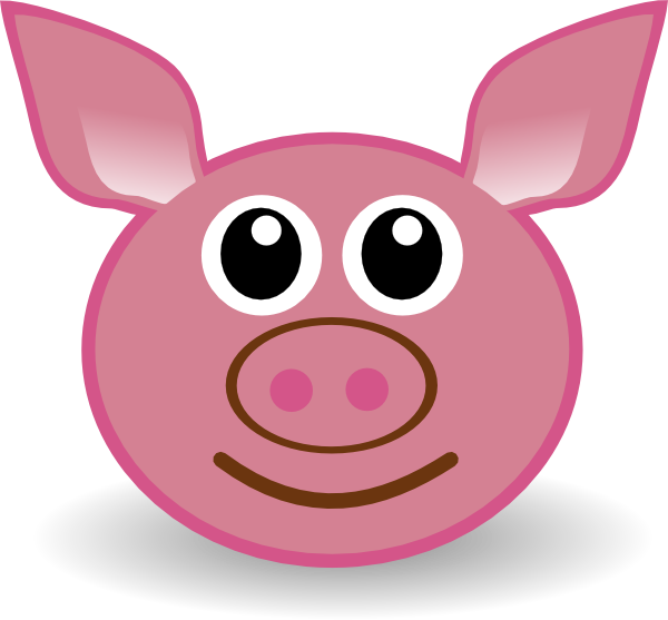 Pigs Clipart Printable - Pig Face - Png Download (600x557), Png Download