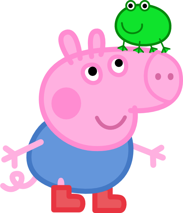 Clipart Peppa Pig - Cartoon Peppa Pig George - Png Download (614x715), Png Download