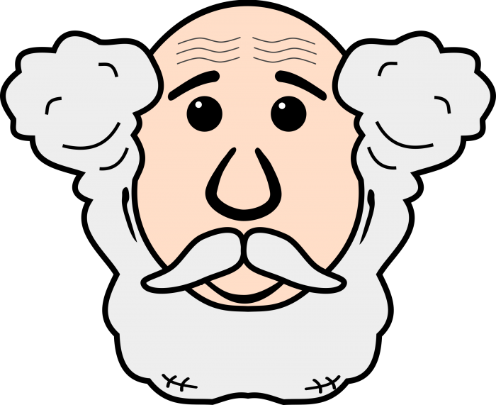 Grandpa Face Png Clipart (700x571), Png Download