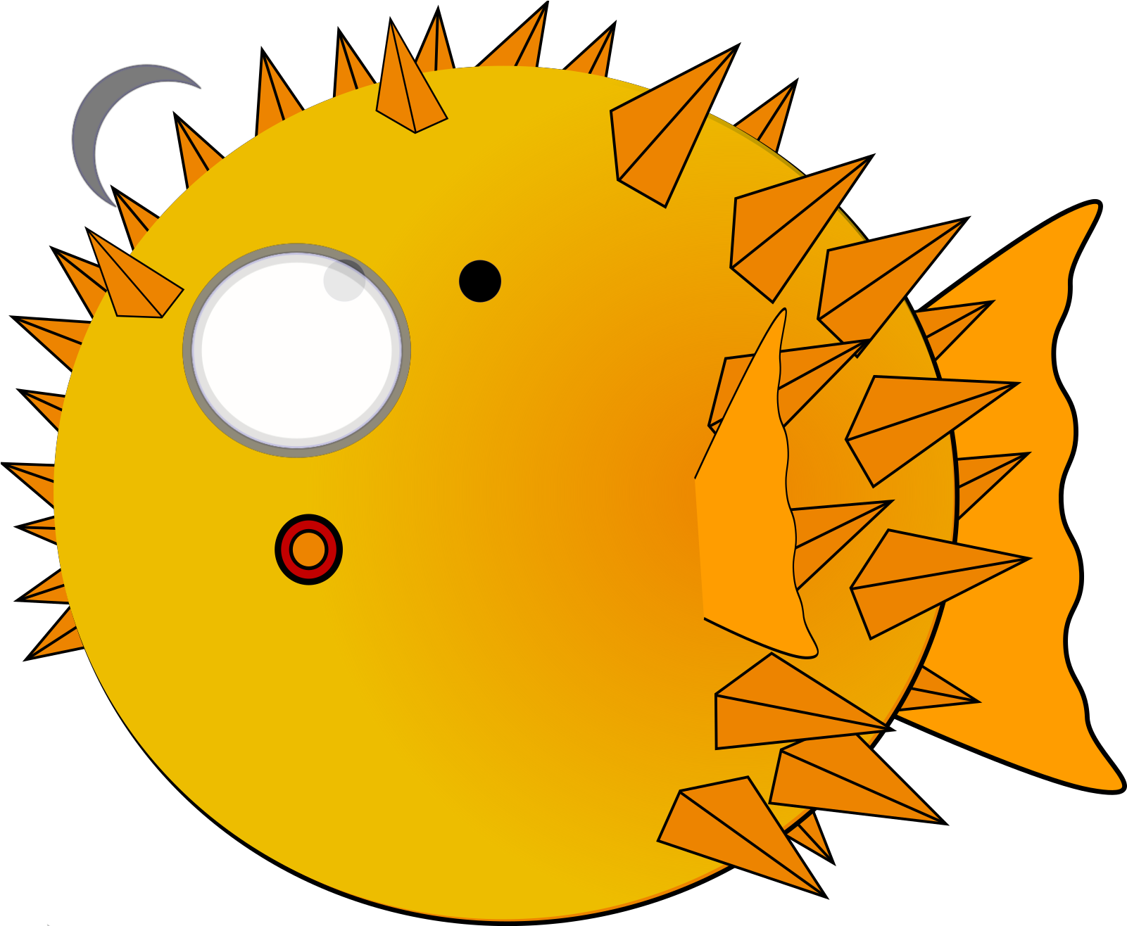 Puffer Fish Clipart - Png Download (1600x1600), Png Download
