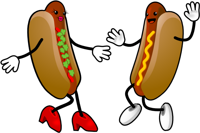 Hot Dog Clip Art Gif Corn Dog - Hot Dog Clipart Gif - Png Download (797x586), Png Download