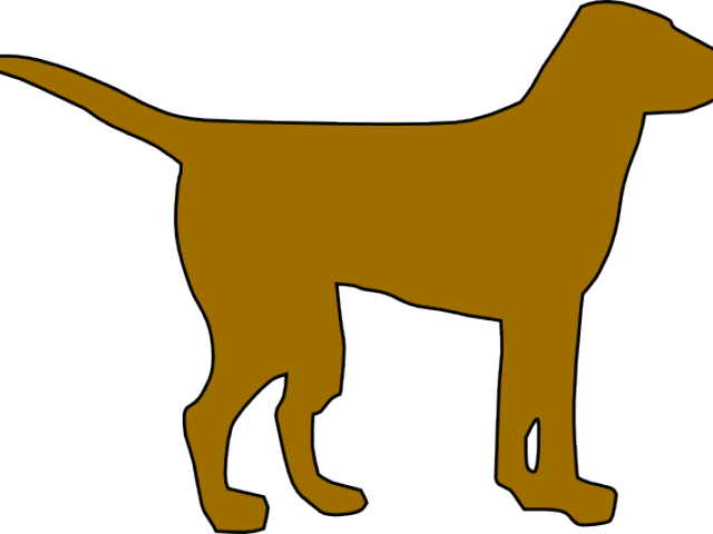 Dog Clipart Clipart Outline - Clip Art - Png Download (640x480), Png Download
