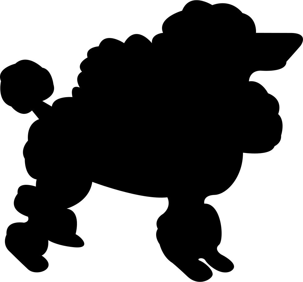 Shaggy Dog Silhouette - Plaza Mayor Clipart (980x914), Png Download