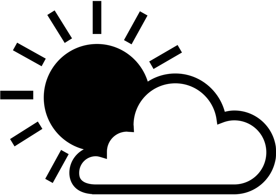 Computer Icons Black Sun Clip Art - Sun Icon Black And White - Png Download (960x960), Png Download