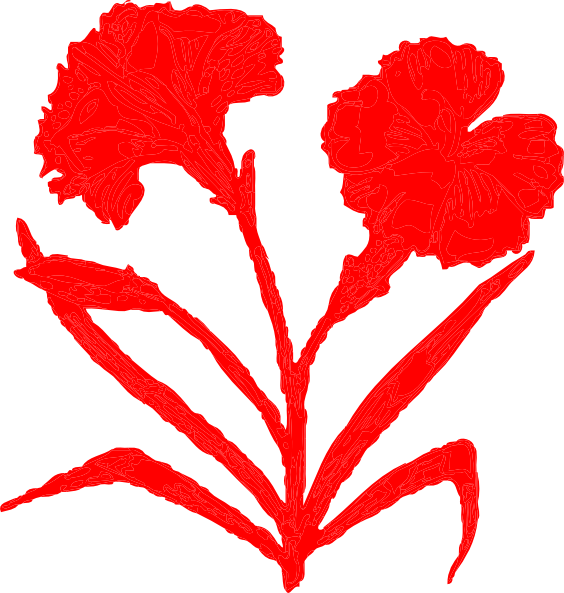 Carnation Tattoo Designs Clipart (564x593), Png Download