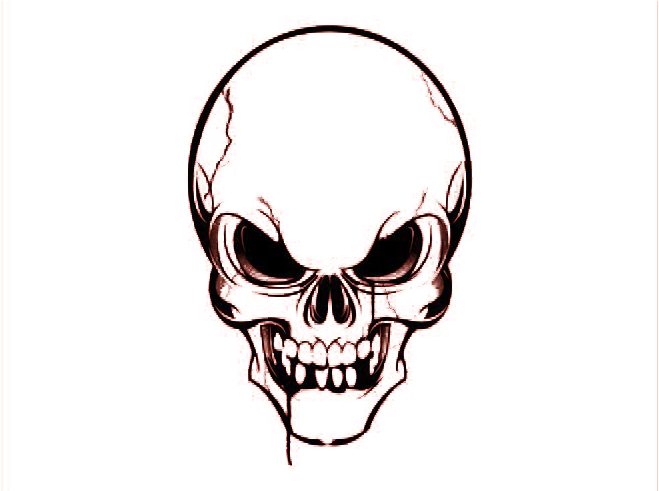 Skull Euclidean Vector Clip Art - Transparent Background Skull Png (700x490), Png Download