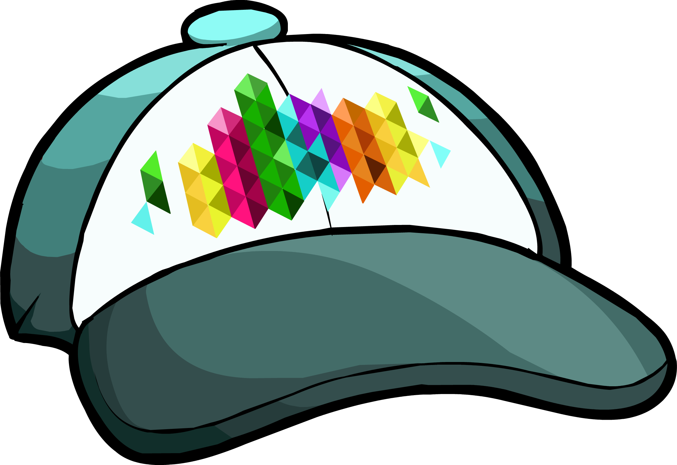 Rainbow Clipart Hat , Png Download - Portable Network Graphics Transparent Png (2286x1571), Png Download