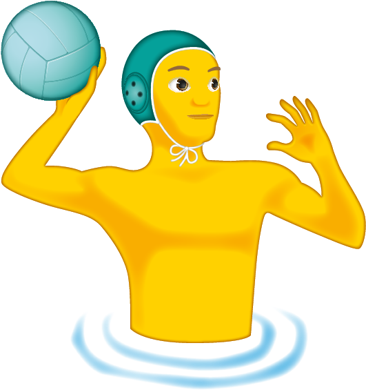 Emoji Water Polo Clipart (595x595), Png Download