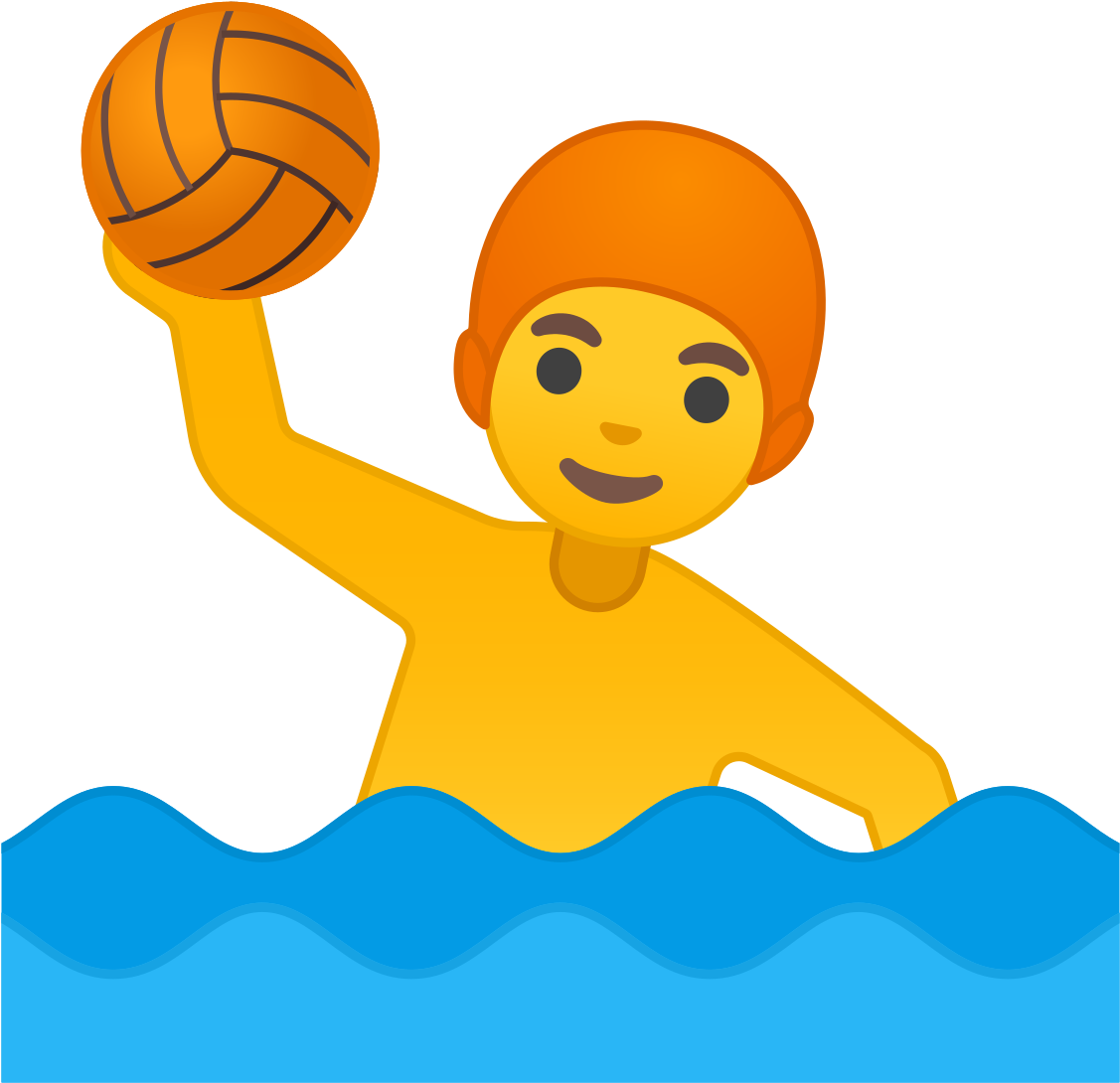 Water Polo Emoji Clipart (1200x1200), Png Download