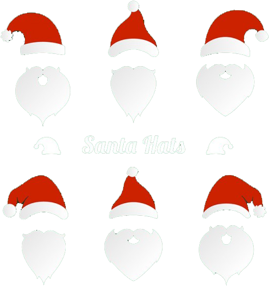 Santa Claus Christmas Beard Hat - Christmas Day Clipart (626x626), Png Download