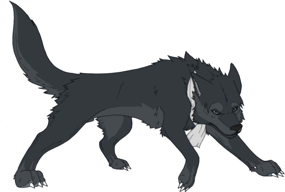 The Mighty Fall - Transparent Cartoon Wolf Png Clipart (1024x714), Png Download