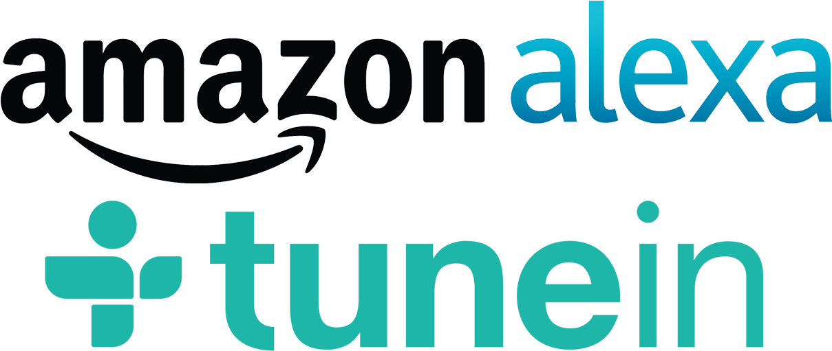 Tunein Radio Logo Png Clipart Library Download - Tune In Alexa Logo Transparent Png (1209x511), Png Download