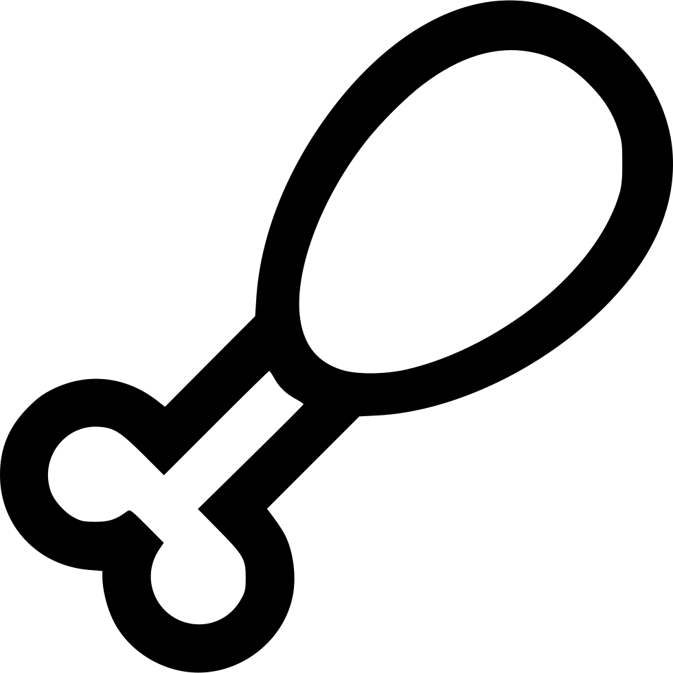 Food Chicken Drumstick - Chicken Wing Icon Png Clipart (980x980), Png Download