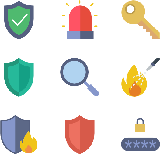 Cctv Icons - Security Icons Vector Free Clipart (600x564), Png Download