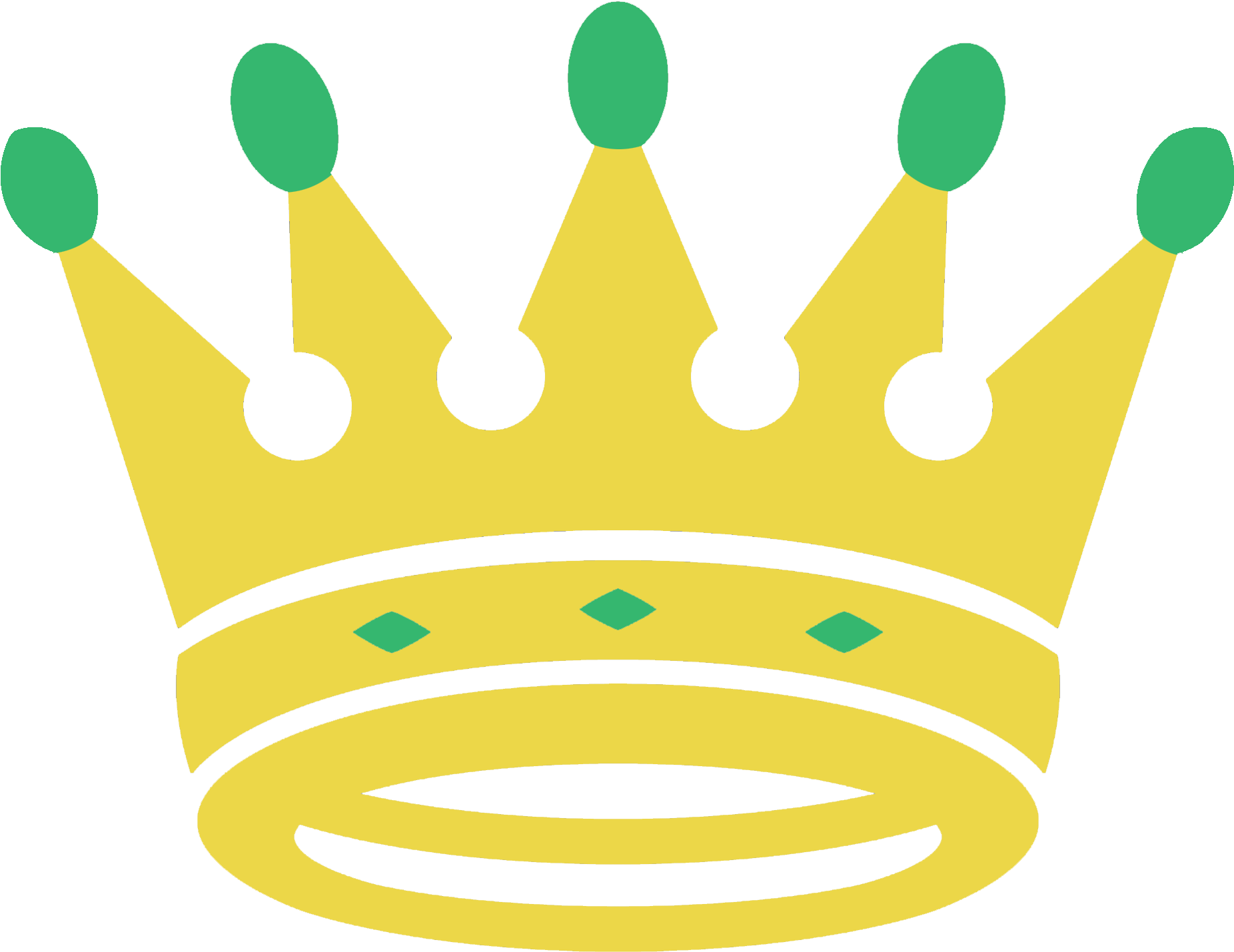 Transparent King Crown Png - King And Queen Crown Vector Clipart (1852x1429), Png Download