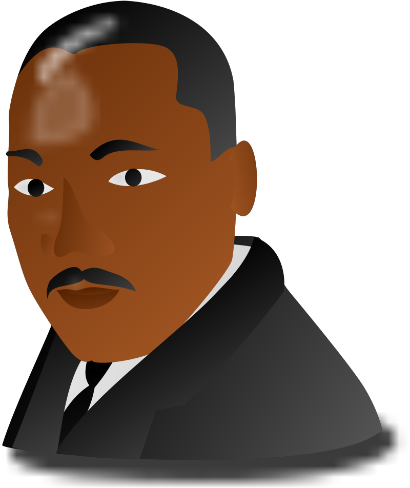 Cartoon Martin Luther King Jr Day Clipart (1024x1024), Png Download