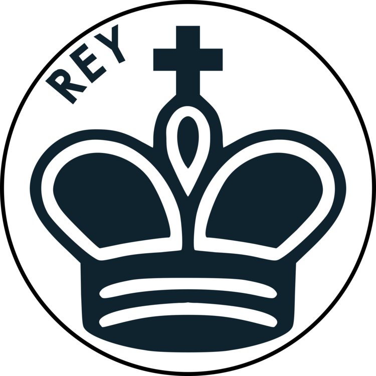 Black Chess King Symbol Clipart (750x750), Png Download