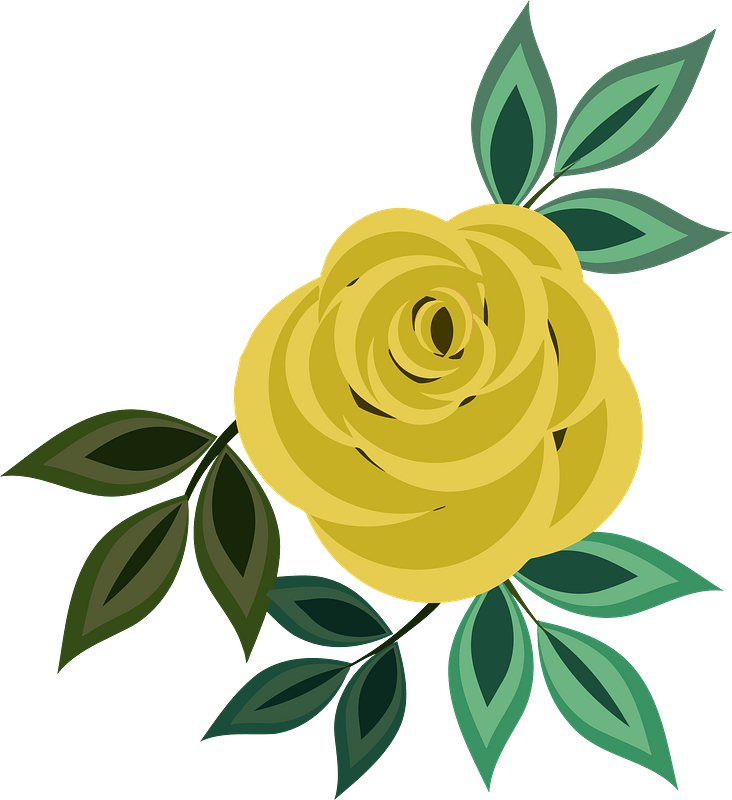 Rose20 Yellow Clipart - White Roses Clipart Png Transparent Png (732x800), Png Download