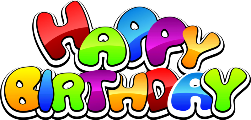 Happy Birthday Png Text Cli - Happy Birthday Clipart Transparent Png (800x384), Png Download