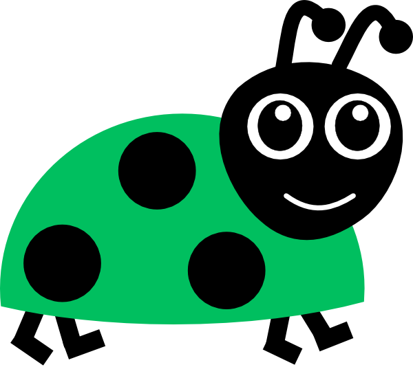 Green Ladybug Clip Art At Clker Pluspng - Green Ladybug Clipart Transparent Png (600x534), Png Download