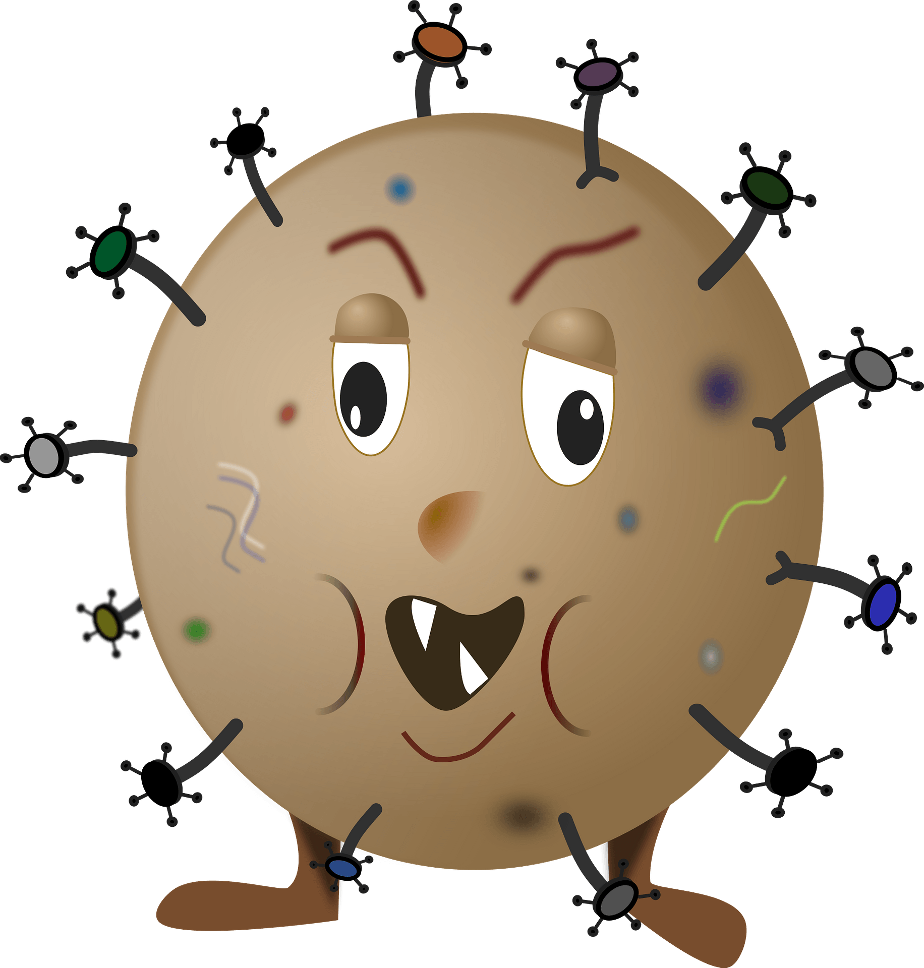 Germ Clip Art - Png Download (1832x1920), Png Download