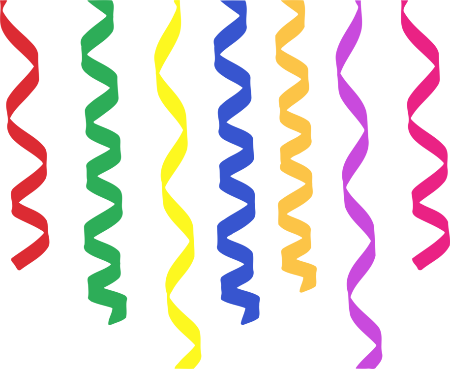 Angle,symmetry,area - Clipart Png Streamers Transparent Png (915x750), Png Download