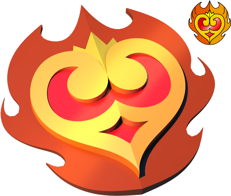 Medalla Llama Del Corazon By Portadorx On - Clip Art - Png Download (841x687), Png Download