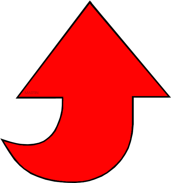 Red Arrow - Clickbait Arrow Png Clipart (576x648), Png Download