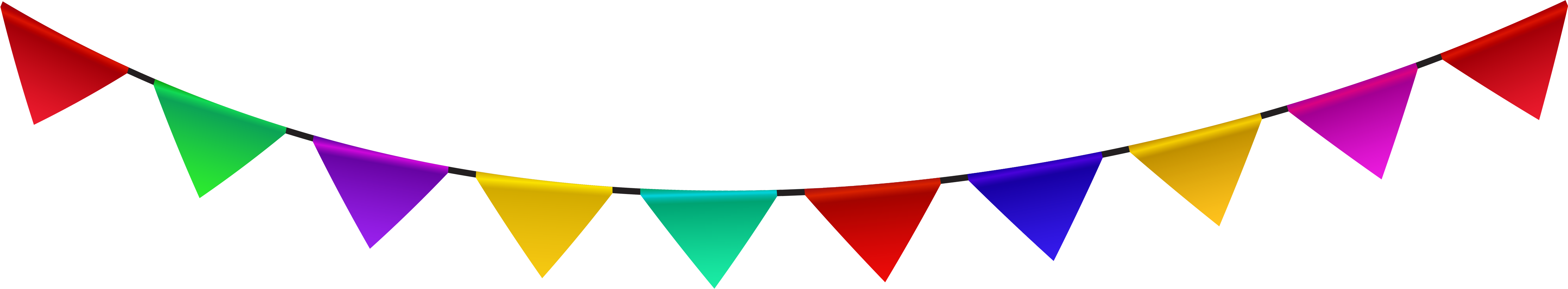 Party Decorations Clipart - Png Download (6313x1277), Png Download