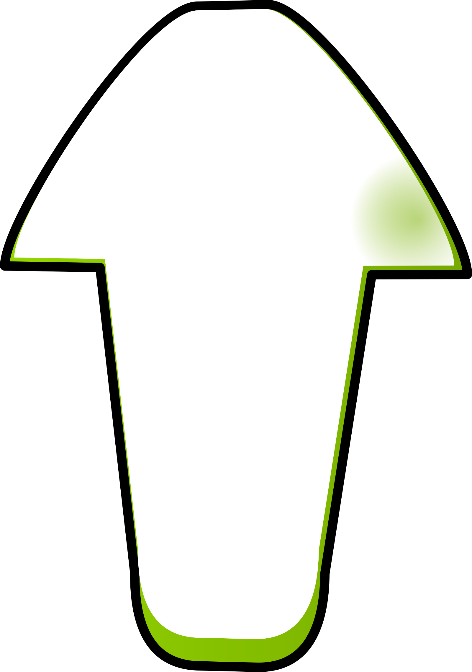 Up Arrow Green Svg Clip Arts - Png Download (1600x2275), Png Download