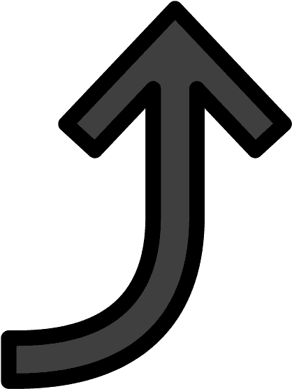Right Arrow Curving Up Emoji Clipart - Arrow - Png Download (800x800), Png Download
