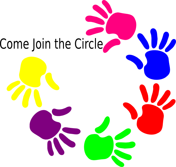 Circle Logo Helping Hands Clipart (600x568), Png Download