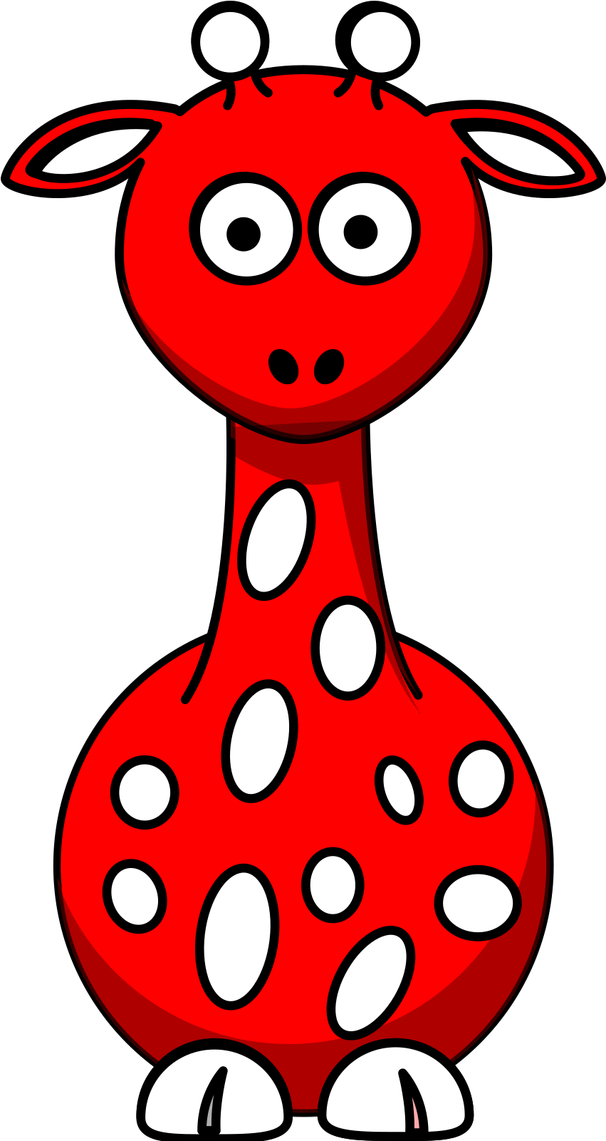 Red Giraffe Clipart (1600x1600), Png Download