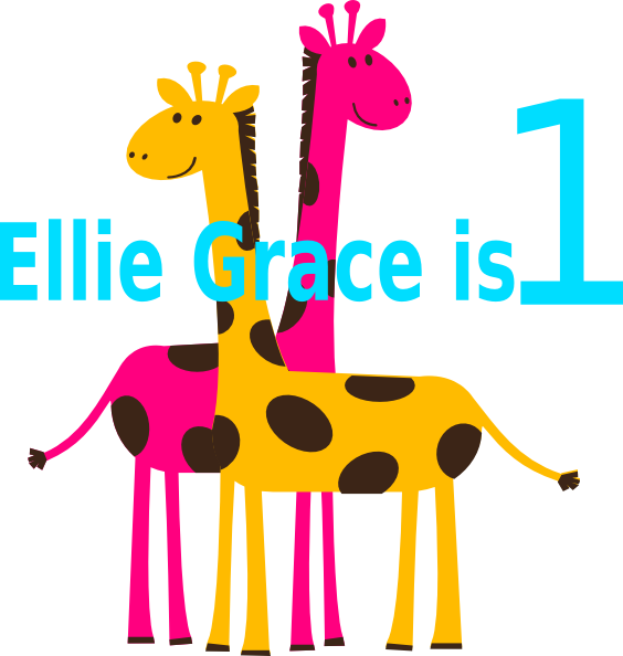 Black And Red Giraffe Clipart (564x594), Png Download