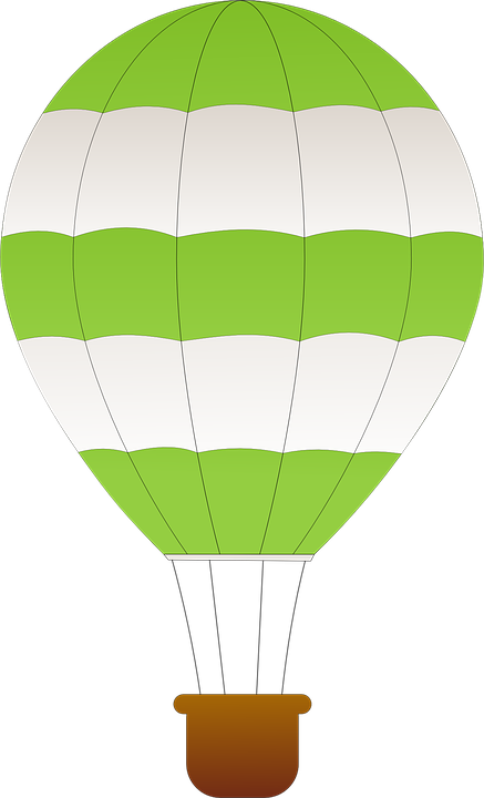 Hot Air Balloon Clip Art - Png Download (437x720), Png Download